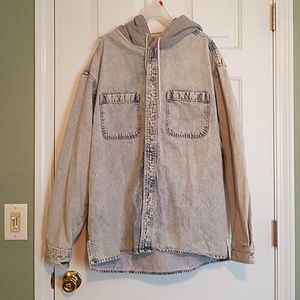 Urban Outfitters Denim Jacket w/ Hoodie